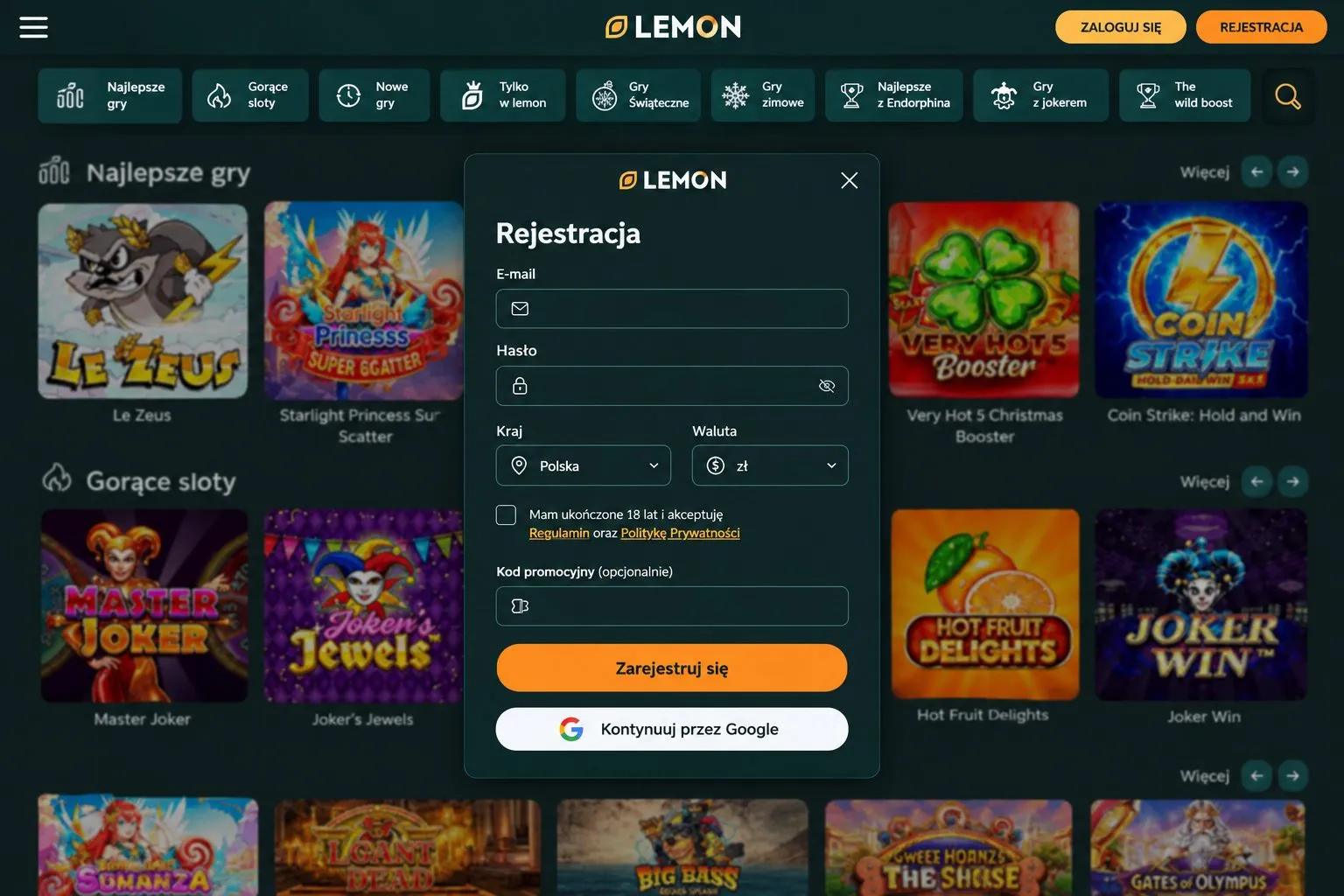 Nawigacja na stronie i wygoda gry na urządzeniach mobilnych – lemon casino opinie